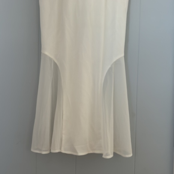 Amylynn white Caroline pocket front mesh midi dress size s - Picture 3 of 6